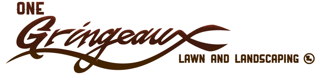 A logo for one grineaux lawn and landscaping
