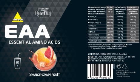 Contenitore nero per integratori con l'etichetta