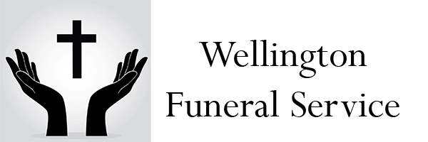 The logo for sample funeral home is shown on a white background.