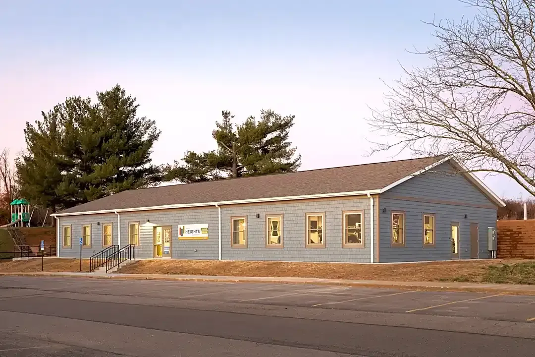 Photo of an office building for the Campus Height Apartments community