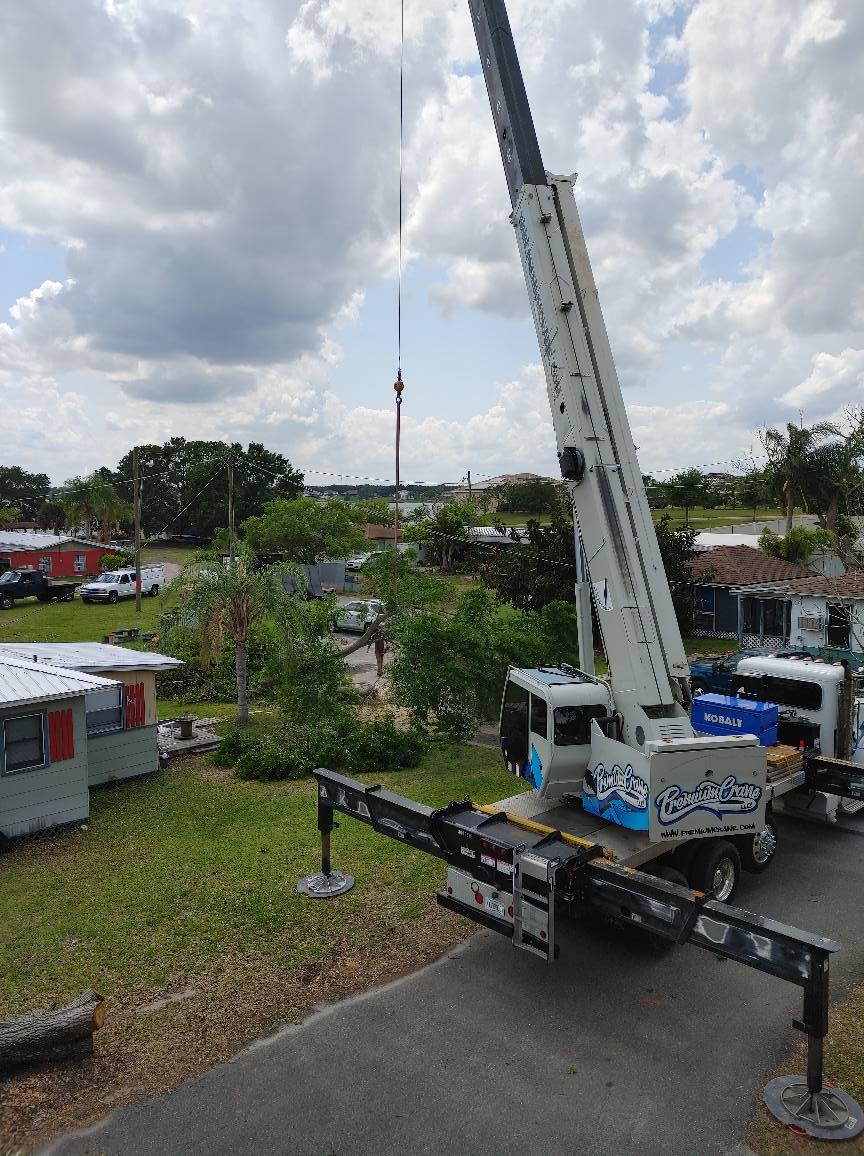 Crane tree removal | Lakeland, FL | IronHead Tree Service