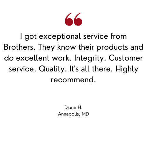 Testimonial from Diane H. in Annapolis, MD praising 