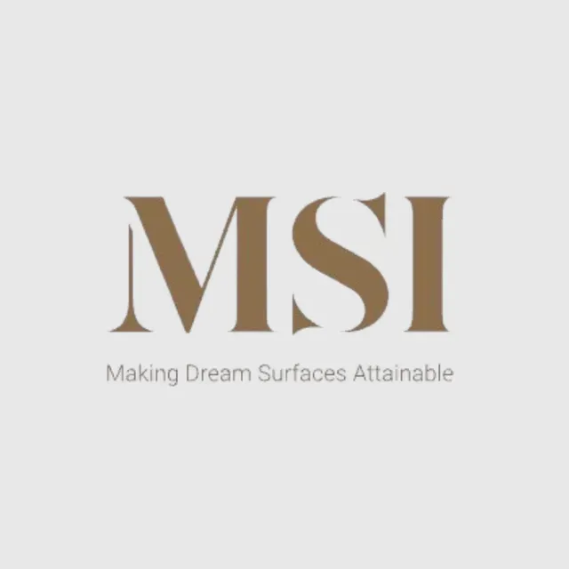 Logo for MSI: brown letters