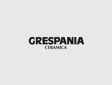 Logo for Grespania Ceramica, featuring the brand name in bold, dark gray letters above