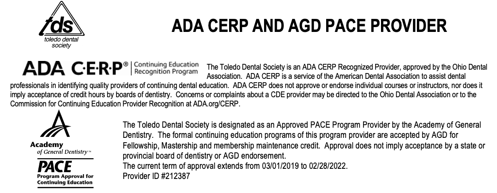 ADA CERP and AGD Pace Provider