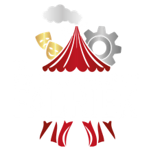 Logo De Entertainment Fabriek (witte tekst)