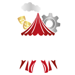 Logo De Entertainment Fabriek (witte tekst)