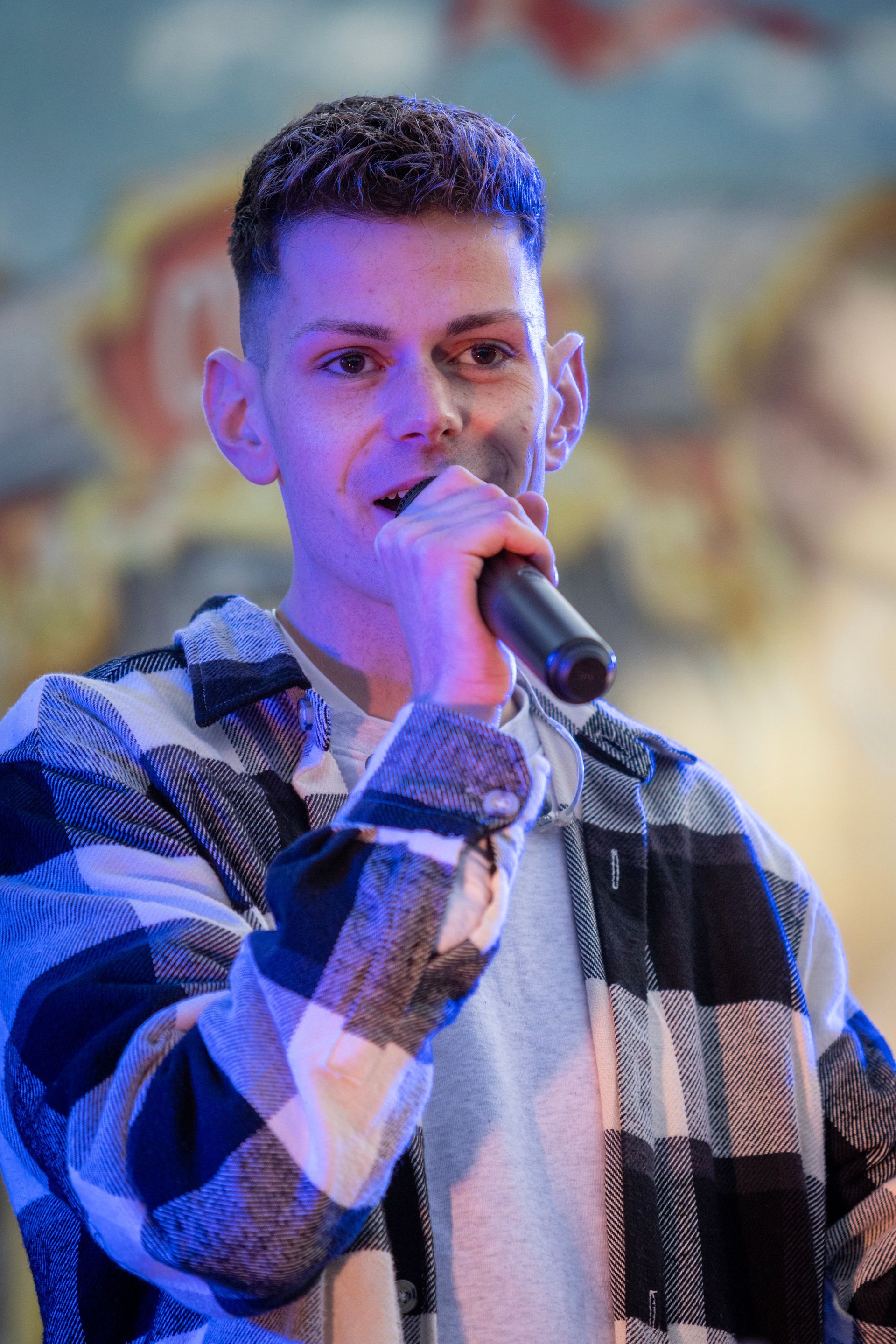 Afbeelding Jeffrey zingend
