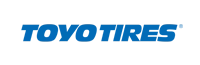 Logo of Toyo Tires in blue text on a white background.