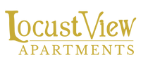 Locust View Apartments logo in footer linked to home page