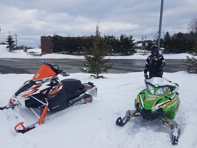 a snowmobile