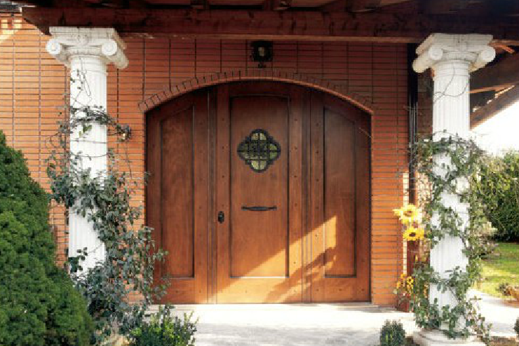 portone blindato in legno