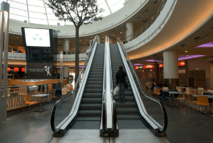 scala mobile di spazio commerciale