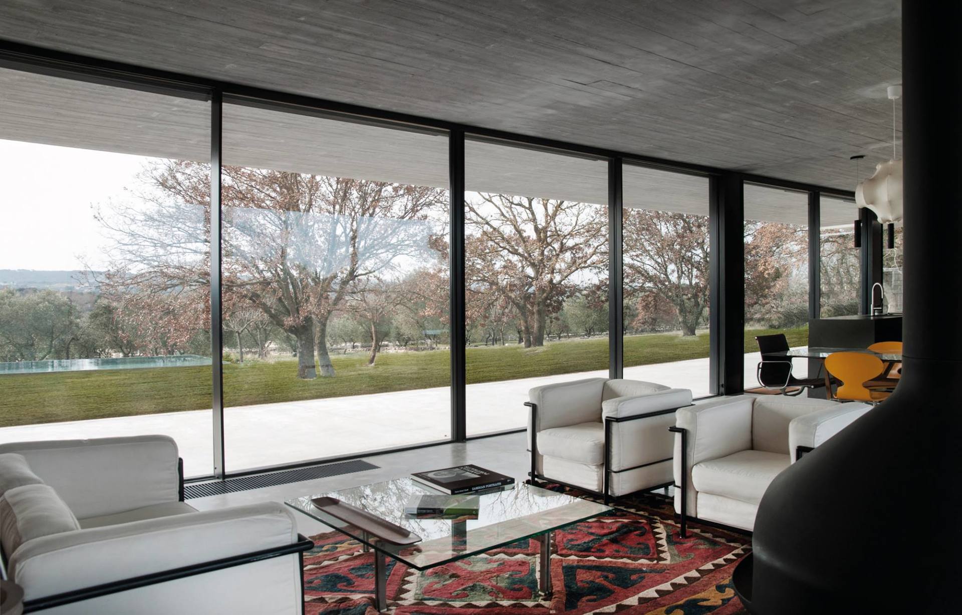 portafinestra in legno di una veranda