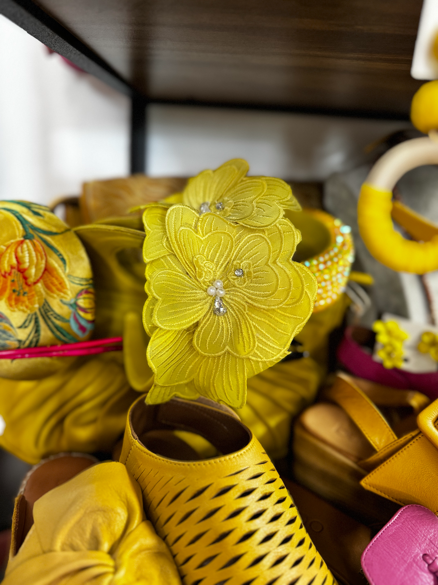 Yellow Flower Accessory — Zest Boutique in Yeppoon, QLD