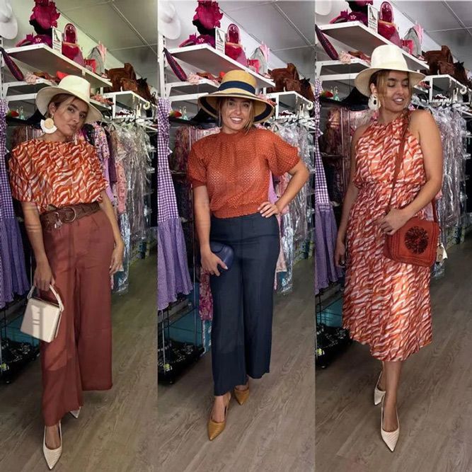 Woman Wearing Rust-Colored Clothes And Hat — Zest Boutique in Yeppoon, QLD