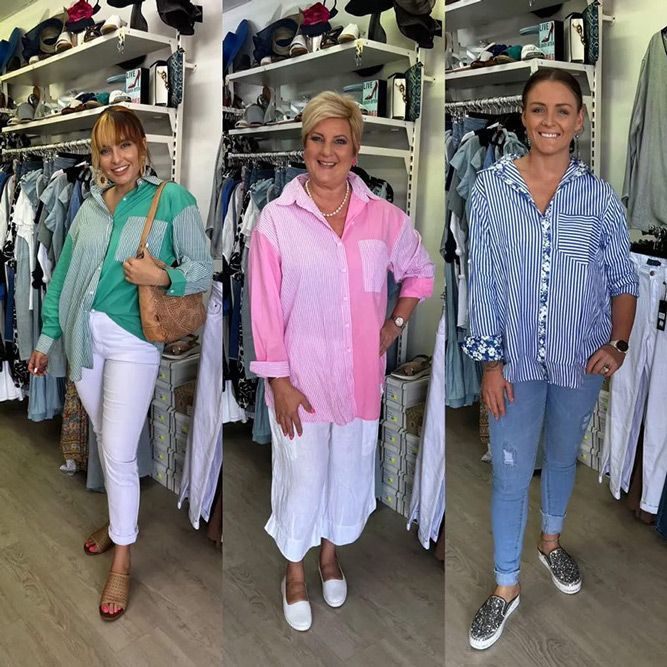 Women Wearing Button Down Top — Zest Boutique in Yeppoon, QLD