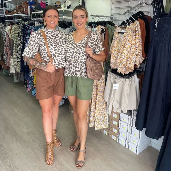 Women Wearing Leopard And Shorts — Zest Boutique in Yeppoon, QLD