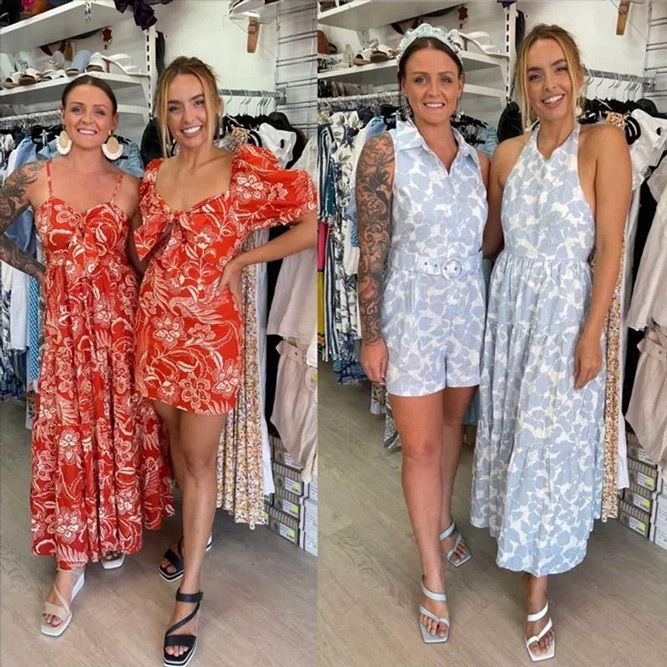 Two Women In Dresses And Rompers — Zest Boutique in Yeppoon, QLD