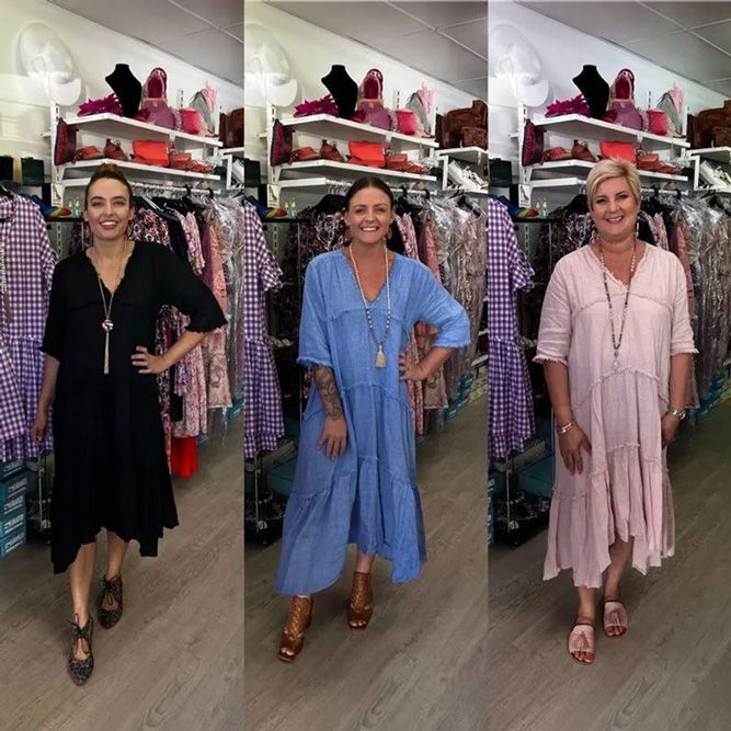 Women Wearing Bohemian Dress In Different Colors — Zest Boutique in Yeppoon, QLD
