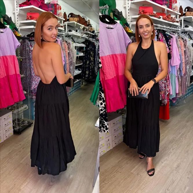 Black Halter Dress — Zest Boutique in Yeppoon, QLD