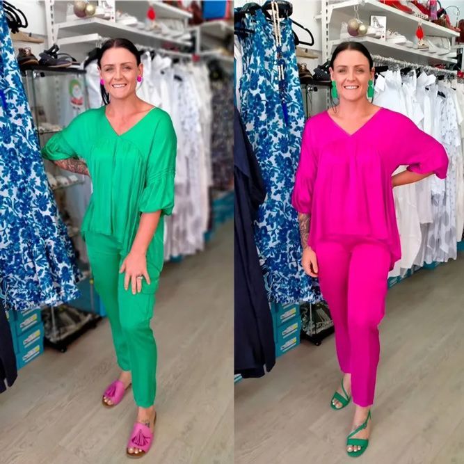 Woman Wearing Terno Outfit Pants — Zest Boutique in Yeppoon, QLD