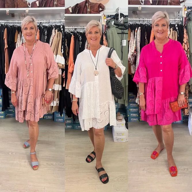Women Wearing Dress in Different Shade of Pink — Zest Boutique in Yeppoon, QLD