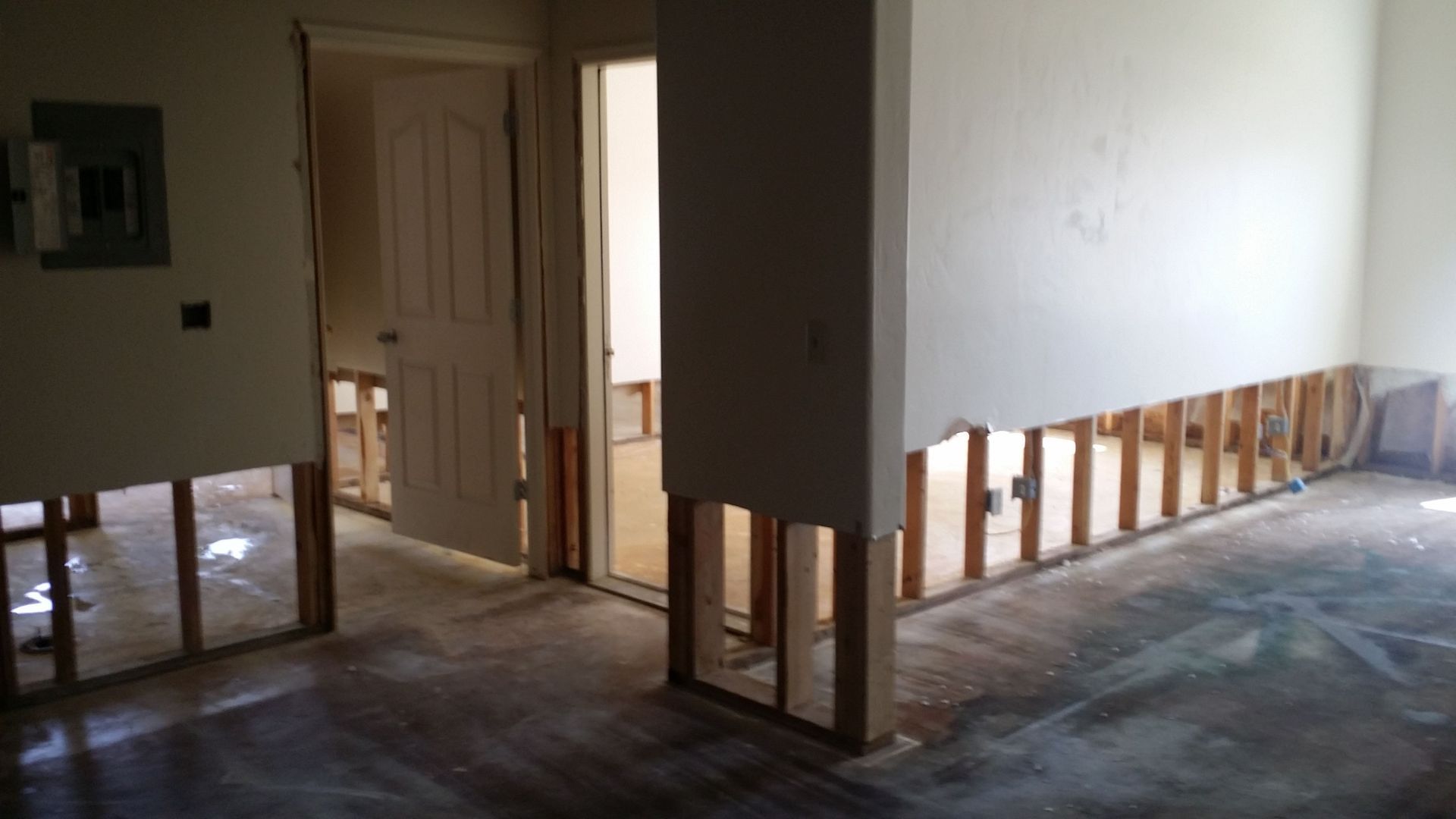 drywall flood cuts