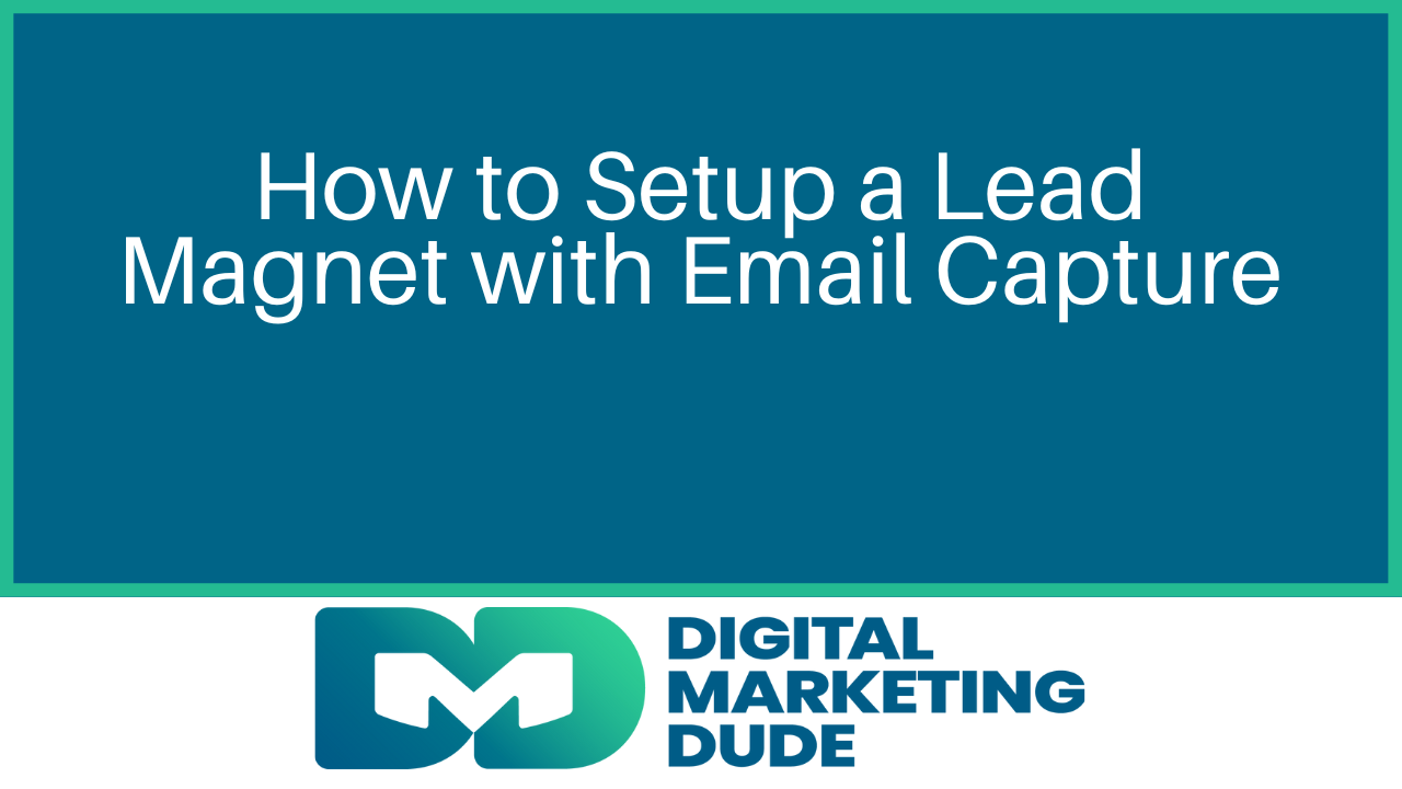 How to setup a lead magnet to capture emails on Wix Website with Mailchimp