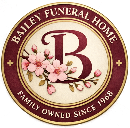 Bailey Funeral Home text logo.