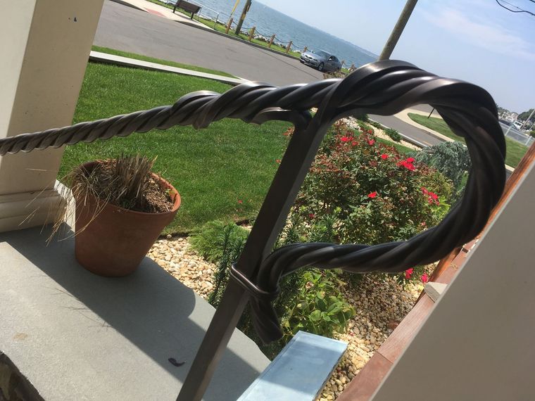 Custom iron railing