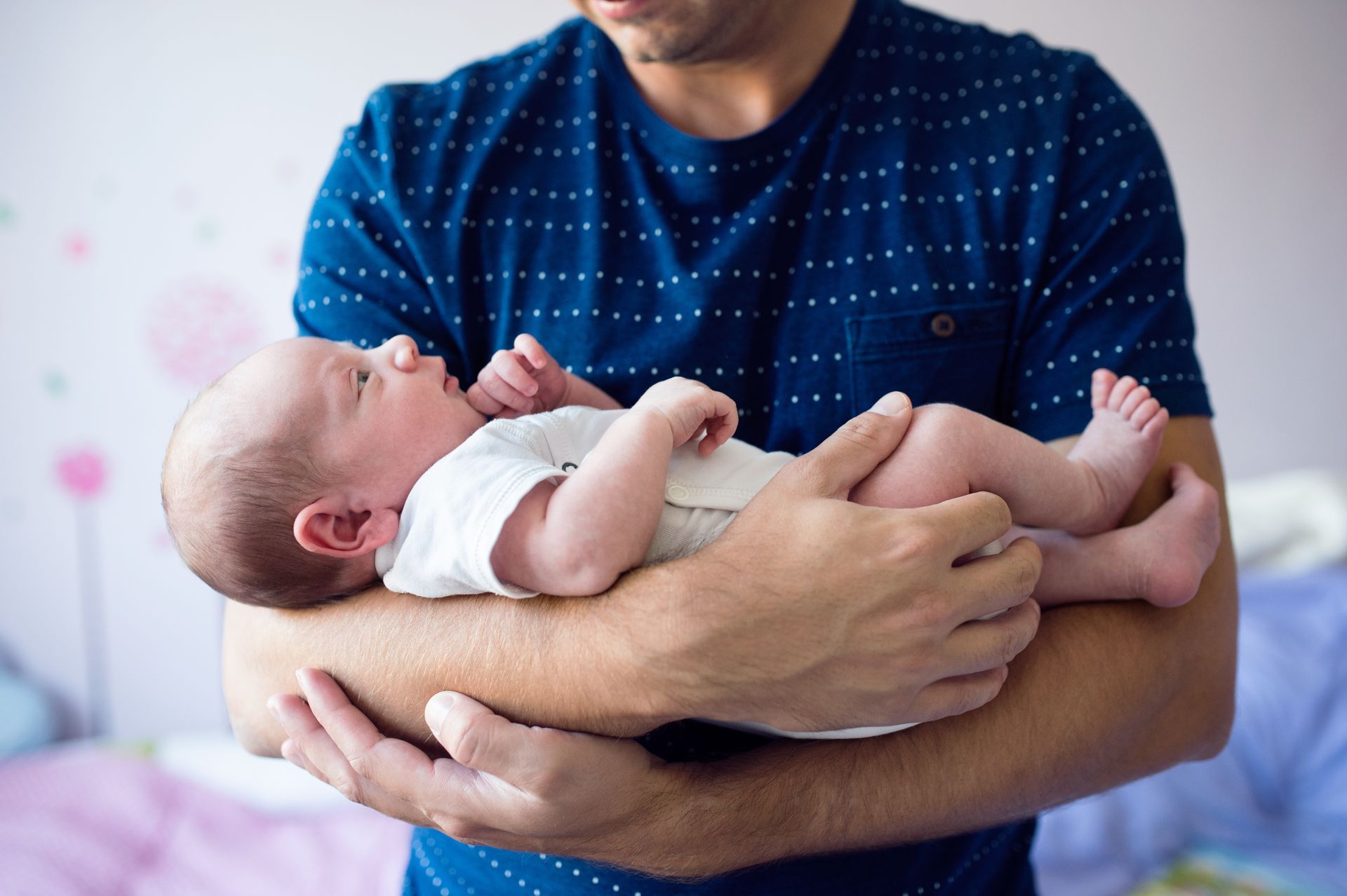 Dad and baby