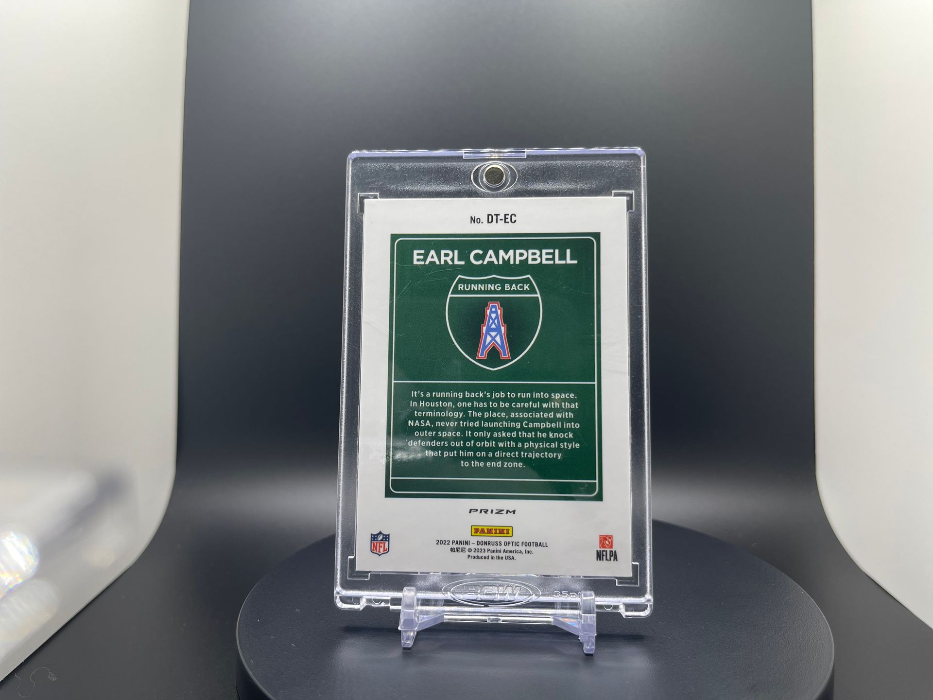 Earl Campbell : 2022 Optic : #DT-EC : Insert [Downtown] ***Rare [Case Hit] ***