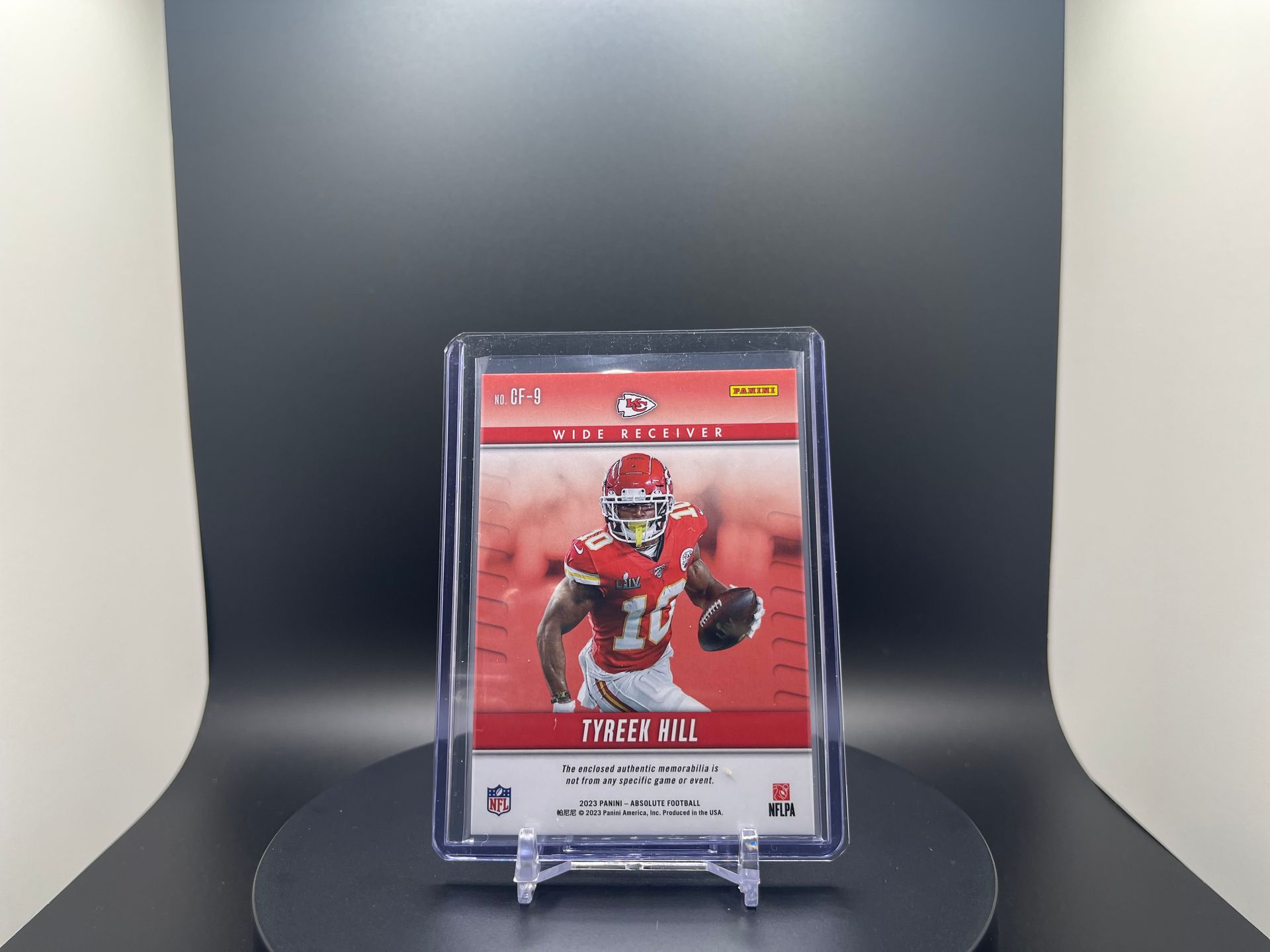 Tyreek Hill : 2023 Absolute : #CF-9 : Championship Fabric Patch