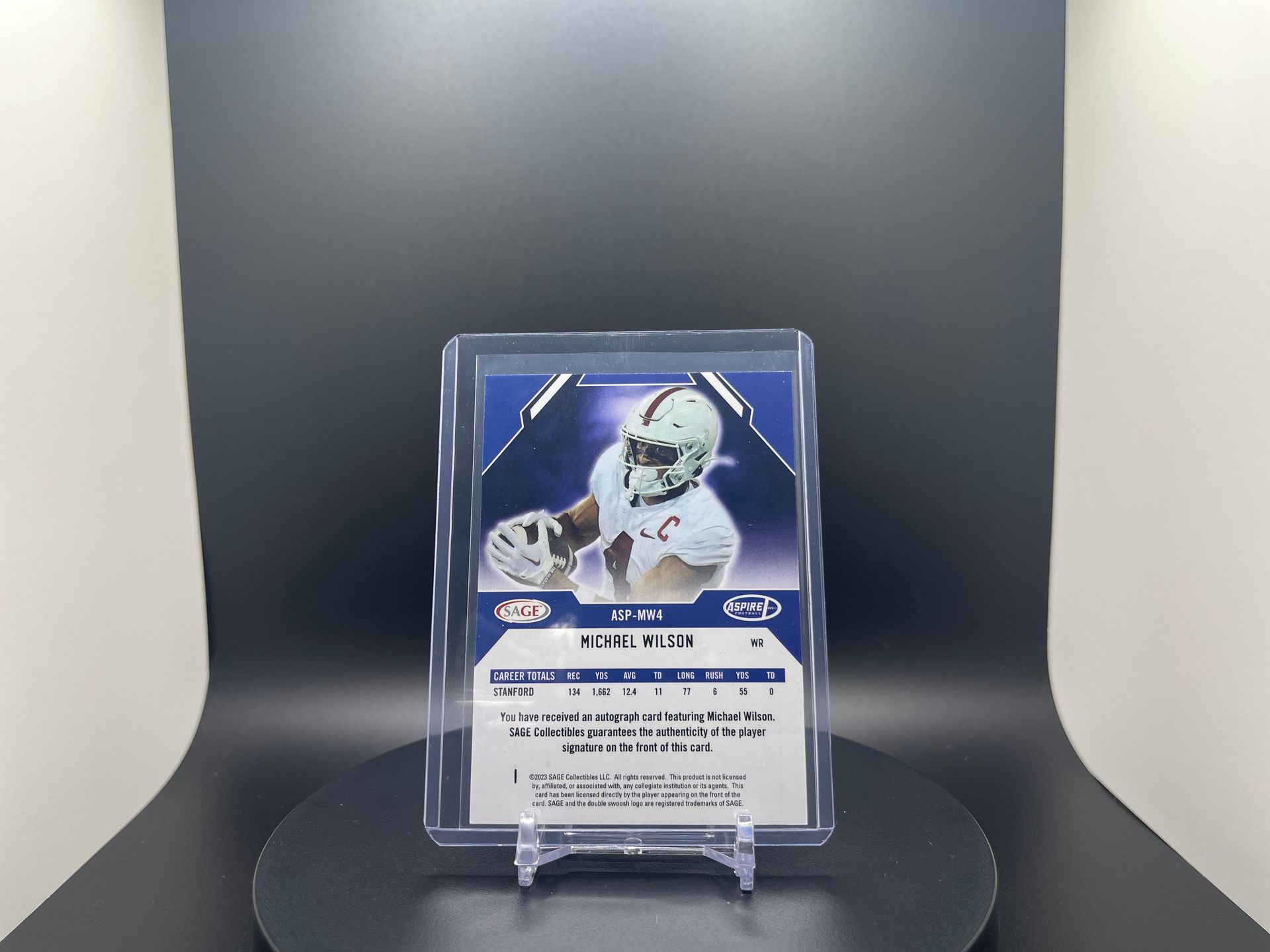 Michael Wilson : 2023 Aspire : #ASP-MW4 : Authentic Autograph On-Card Autograph Parallel [Pink]