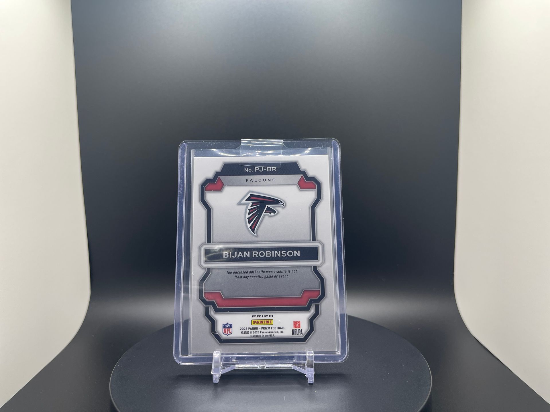 Bijan Robinson : 2023 Prizm : #PJ-BR : Premier Jerseys Patch Silver Holo