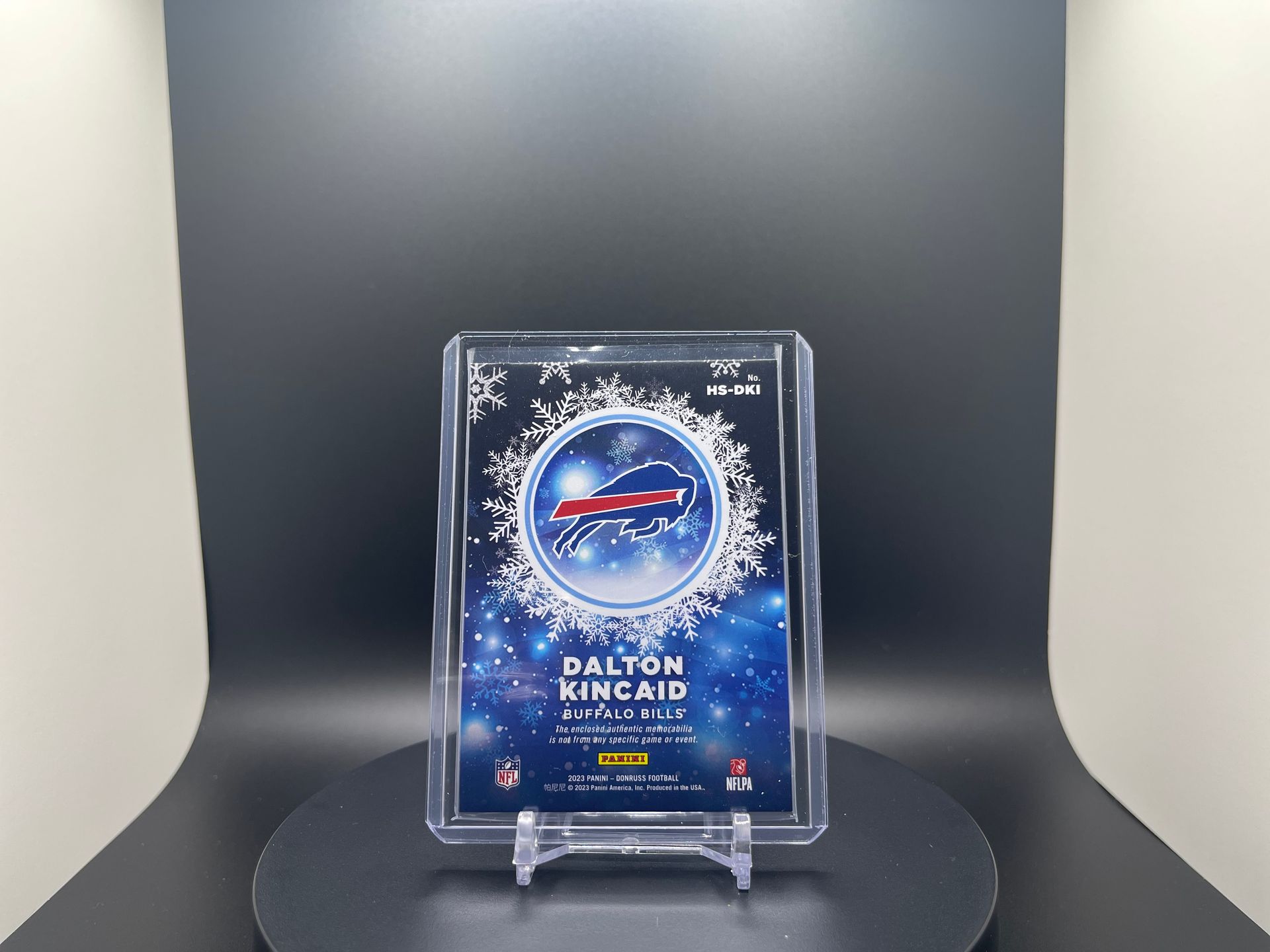 Dalton Kincaid : 2023 Donruss : #HS-DK1 : Rookie Sweaters Tri-Color Patch