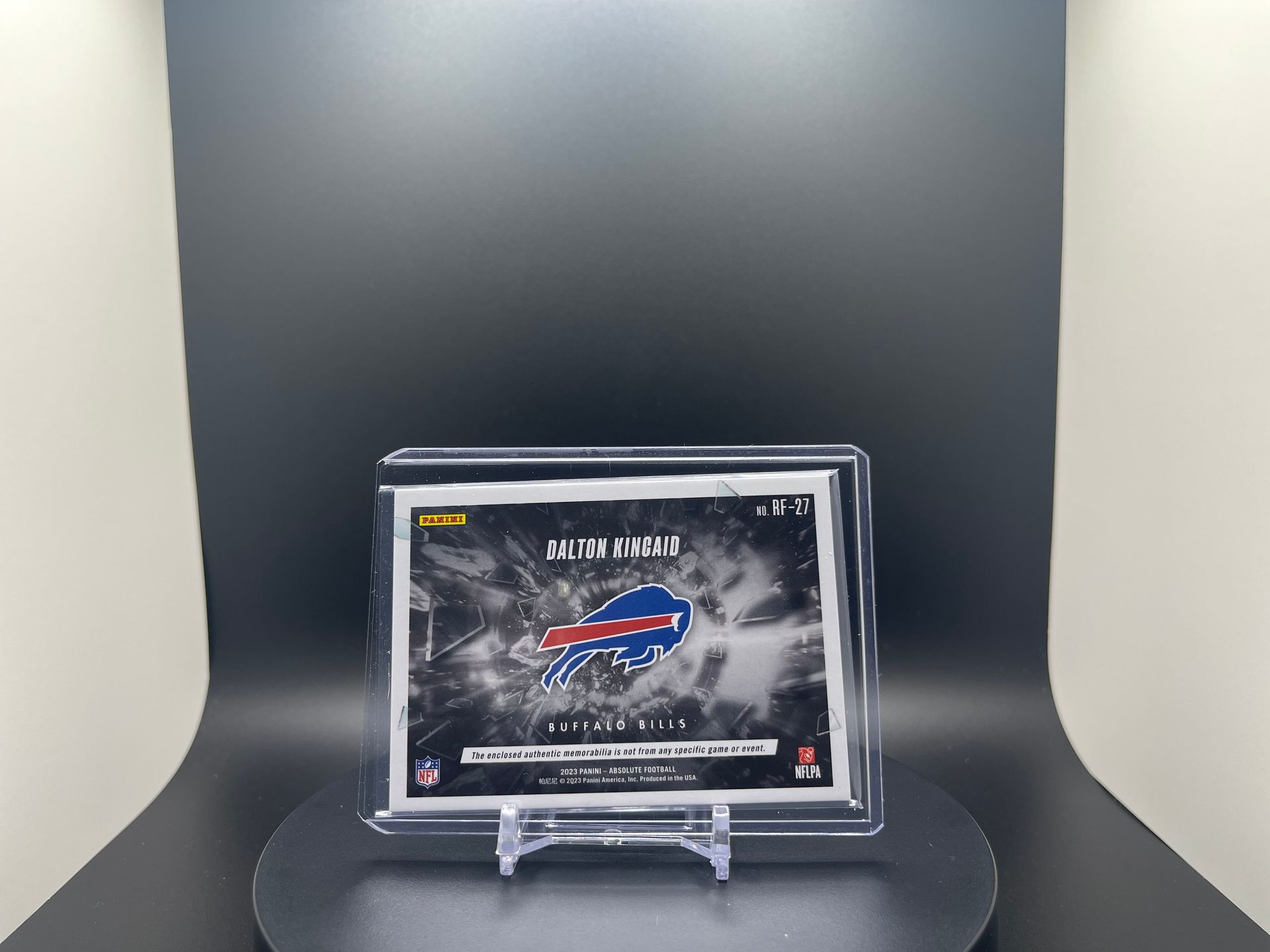 Dalton Kincaid: 2023 Absolute : #RF-27 : Rookie Force Patch