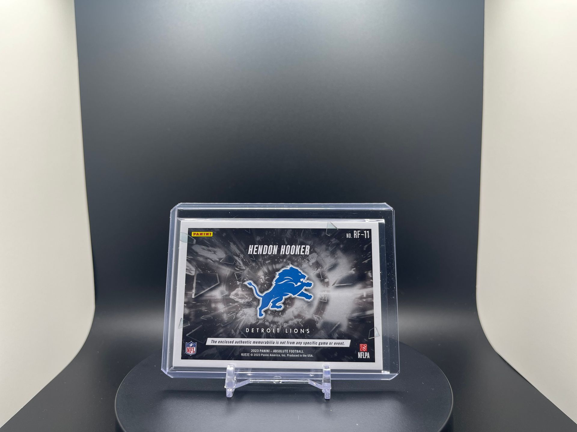 Hendon Hooker : 2023 Absolute : #RF-11 : Rookie Force Patch