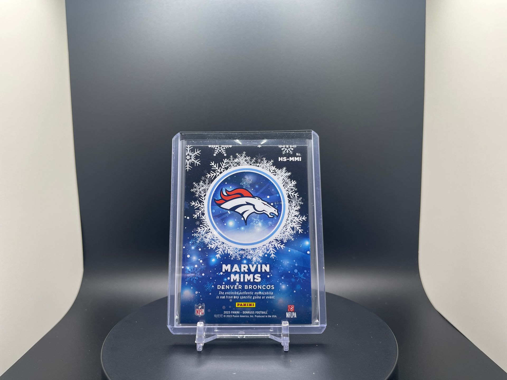 Marvin Mims : 2023 Donruss : #HS-MM1 : Rookie Sweaters Tri-Color Patch or Dual-Color Patch