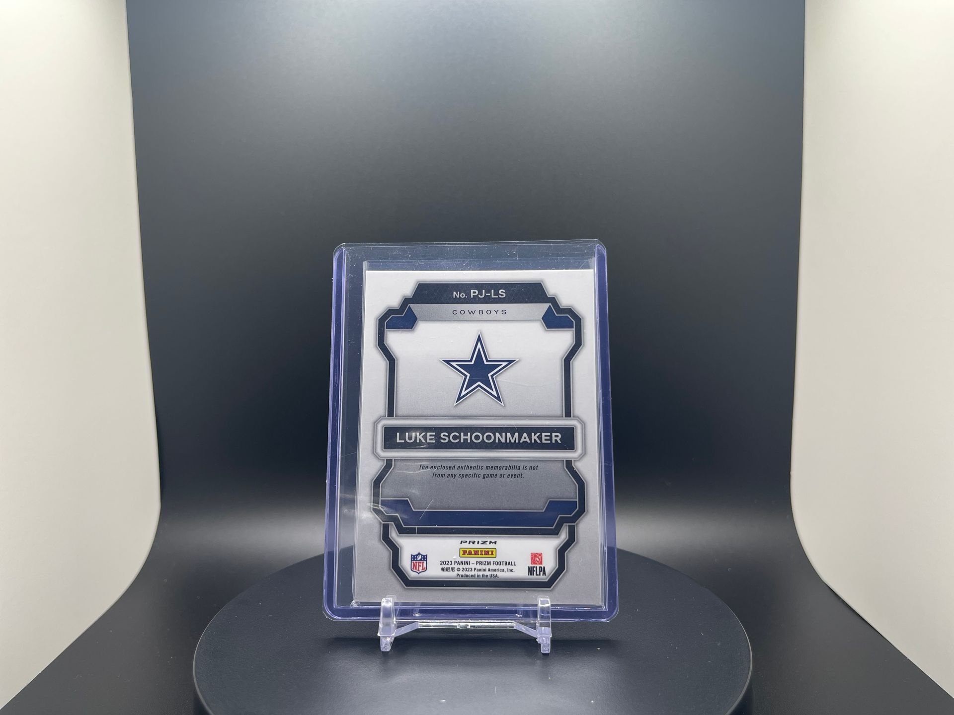 Luke Schoonmaker : 2023 Prizm : #PJ-LS : Premier Jerseys Patch Silver Holo