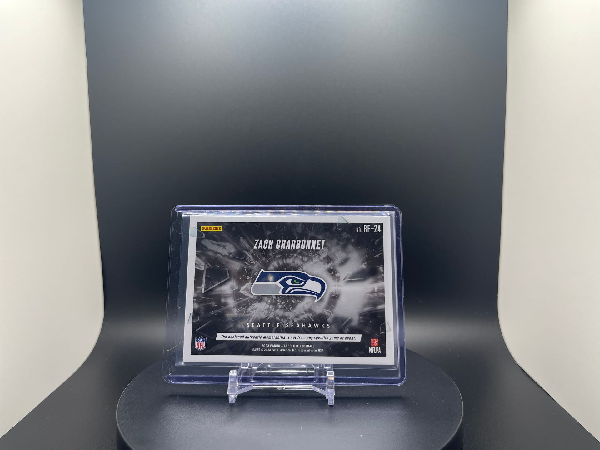 Zach Charbonnet : 2023 Absolute : #RF-24 : Rookie Force Patch