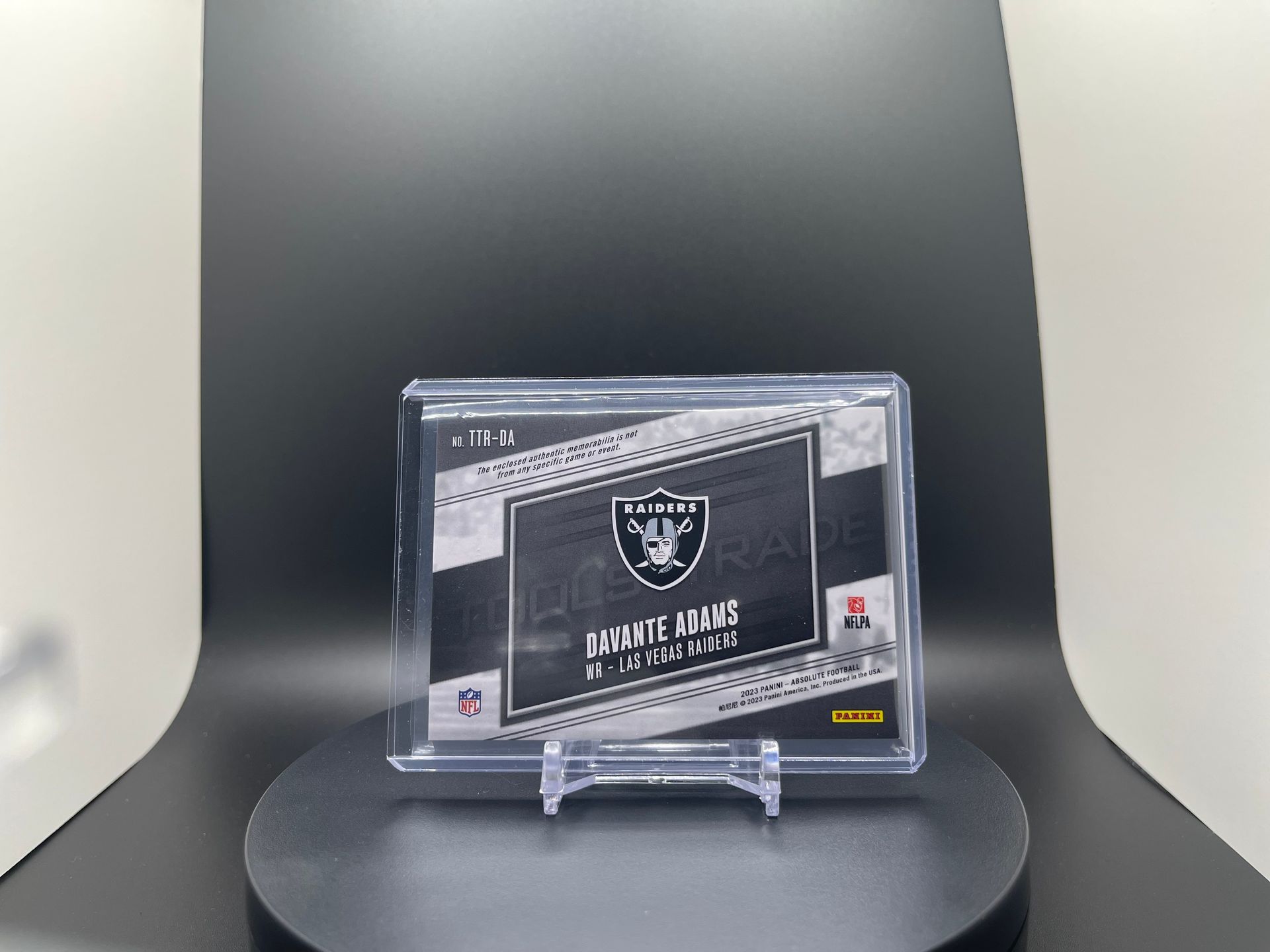 Davante Adams : 2023 Absolute : #TTR-DA : Tools of the Trade Patch : 069/399