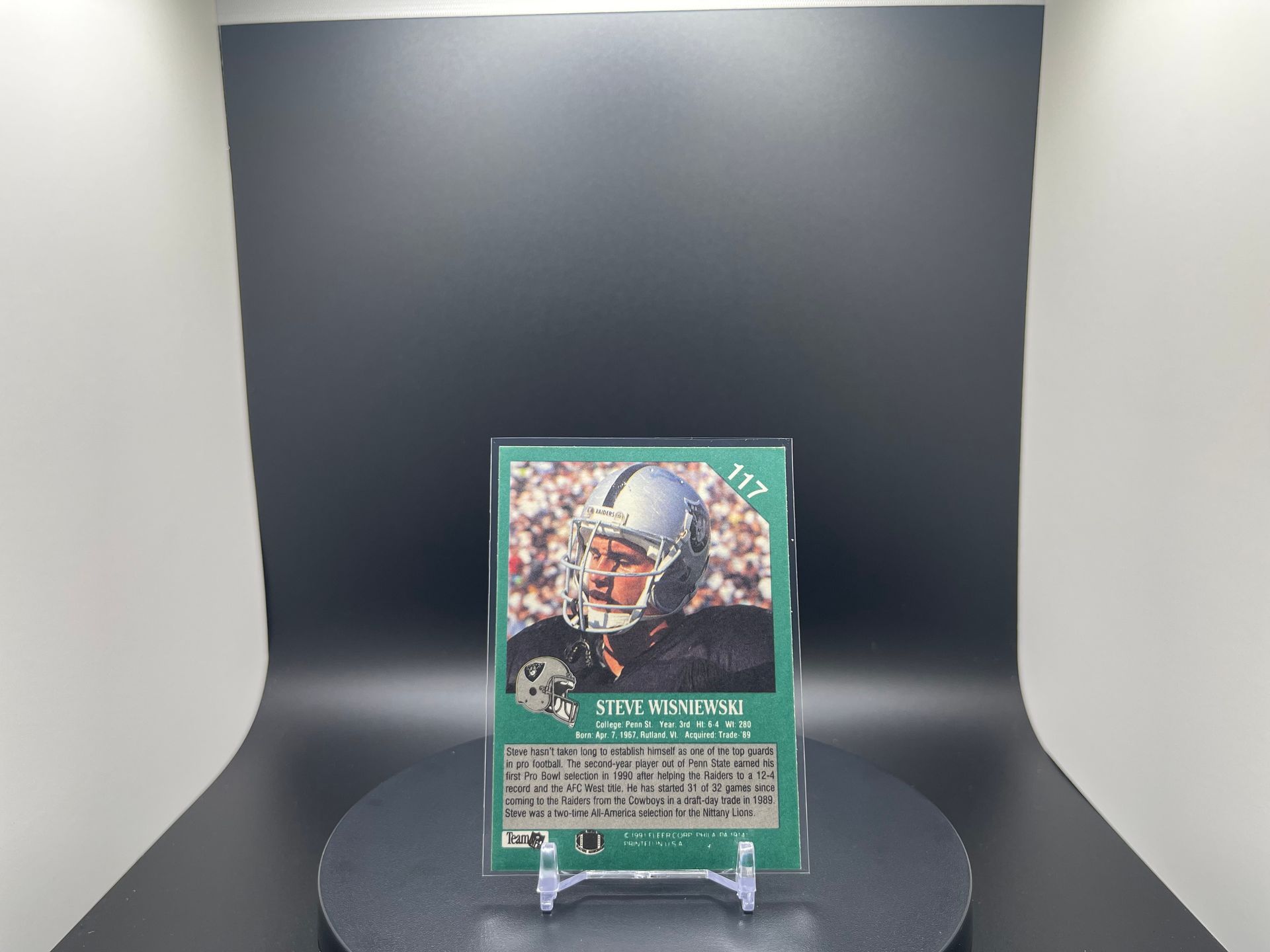 Steve Wisniewski : 1991 Fleer : #117