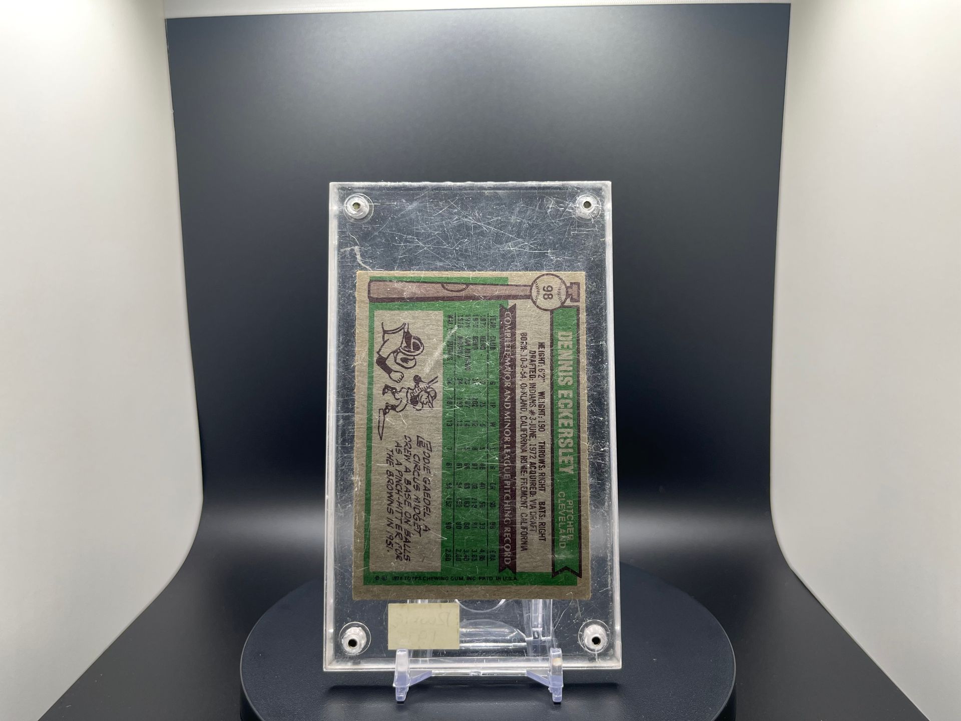 Dennis Eckersley : 1975 Topps : #98 : Rookie