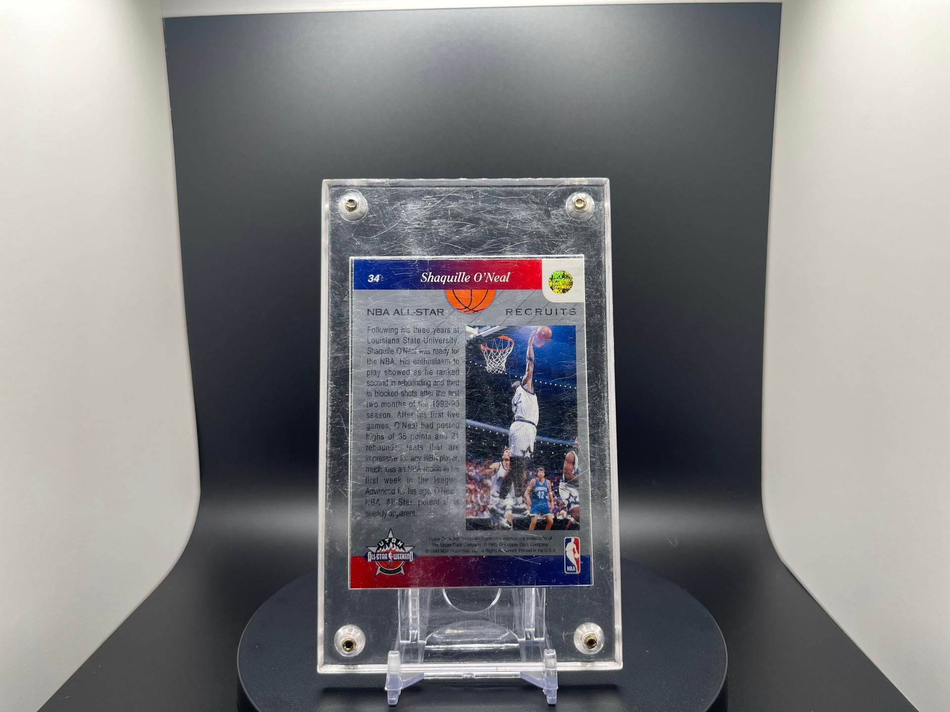 Shaquille O'Neal : 1993 Upper Deck : #34 : NBA All-Star Recruits