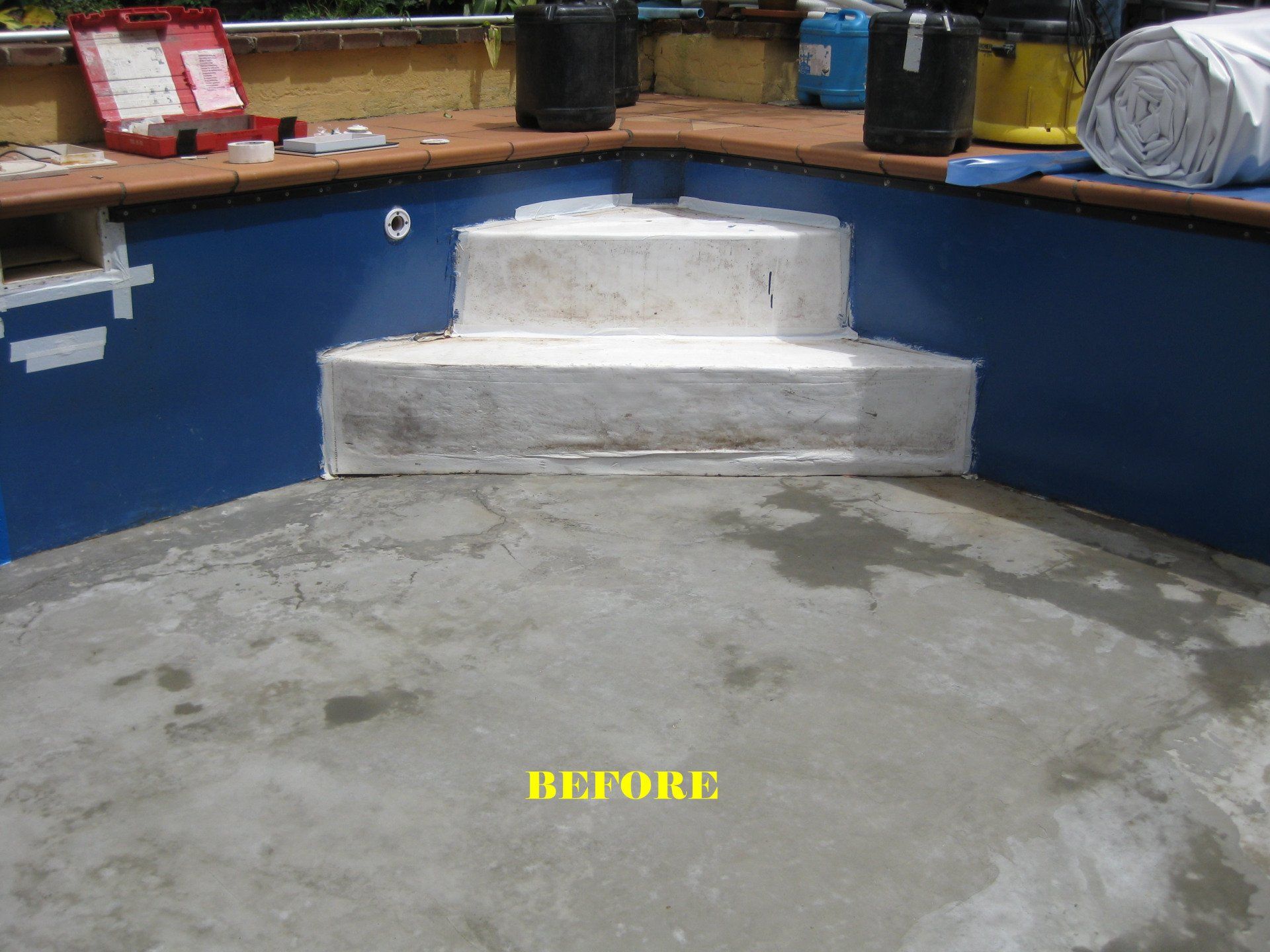 Quality steps for your swimming pool