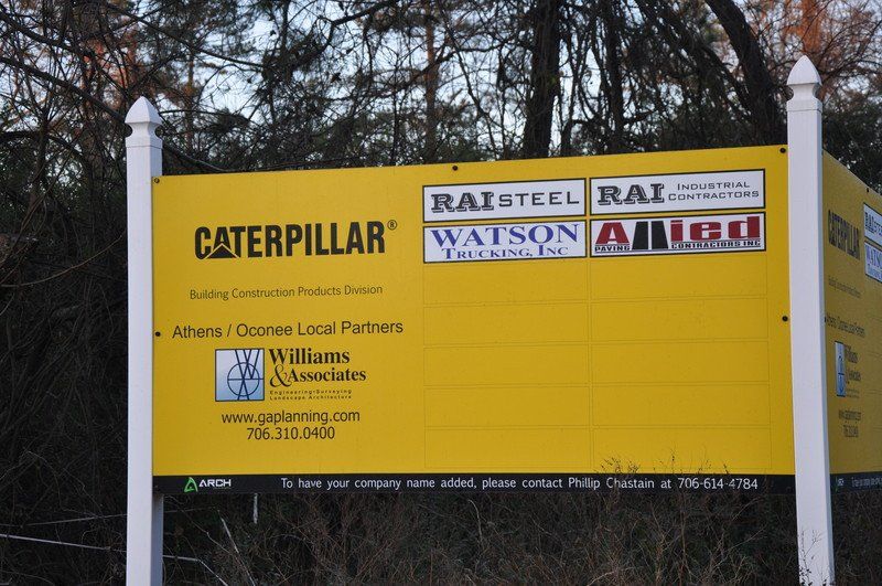 Construction Signage | Athens, GA | Watson Trucking