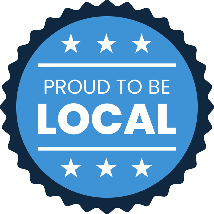 Proud to be local badge