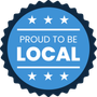 Proud to be local badge